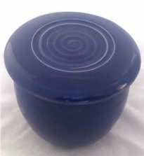 Cobalt Blue French Butter Dish